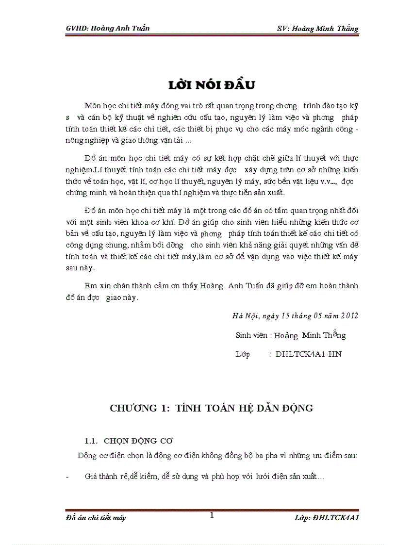 image for page Tính toán và thiết kế các chi tiết máy