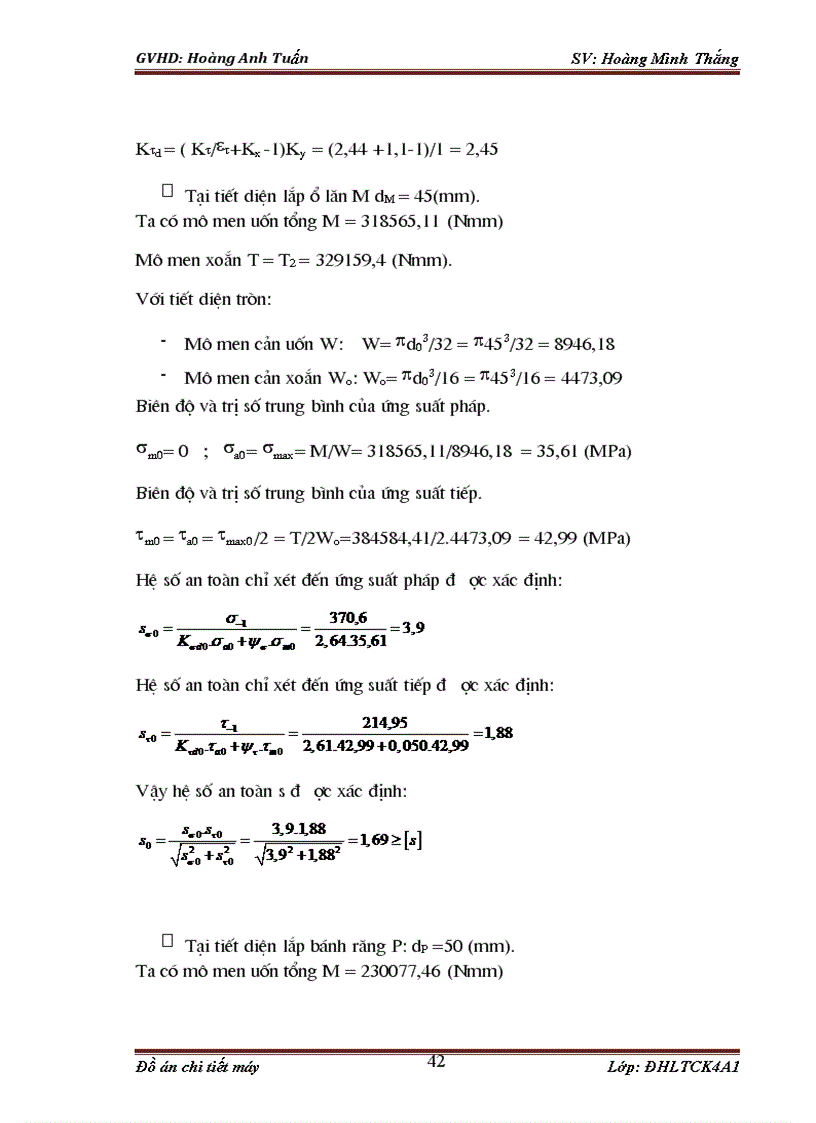 image for page Tính toán và thiết kế các chi tiết máy