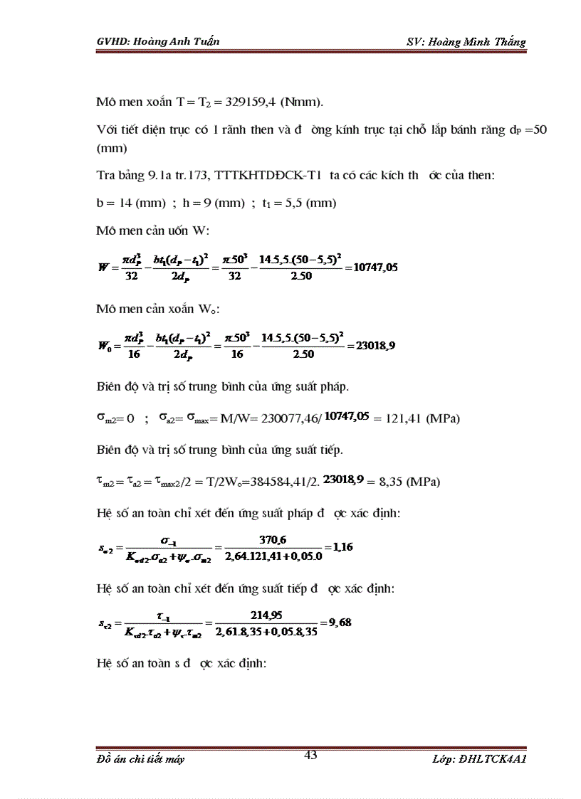 image for page Tính toán và thiết kế các chi tiết máy