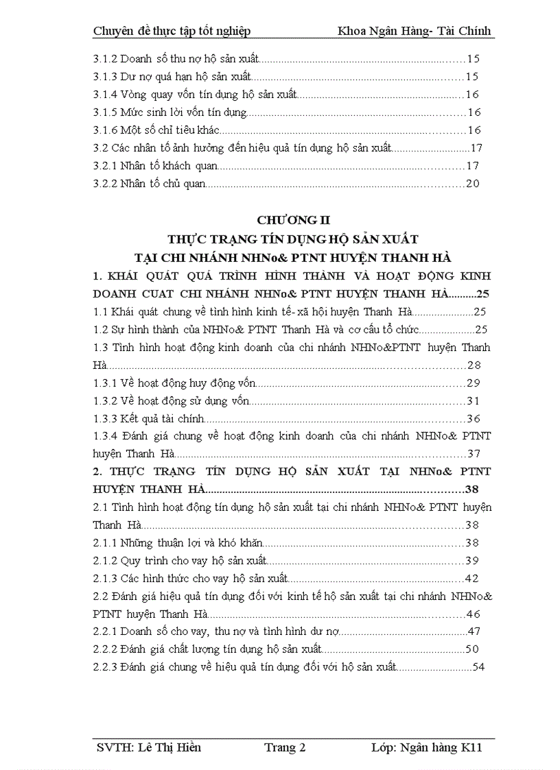 image for page Giải pháp nâng cao hiệu quả tín dụng đối với kinh tế hộ sản xuất tại Chi nhánh NHNo PTNT huyện Thanh Hà tỉnh Hải Dương