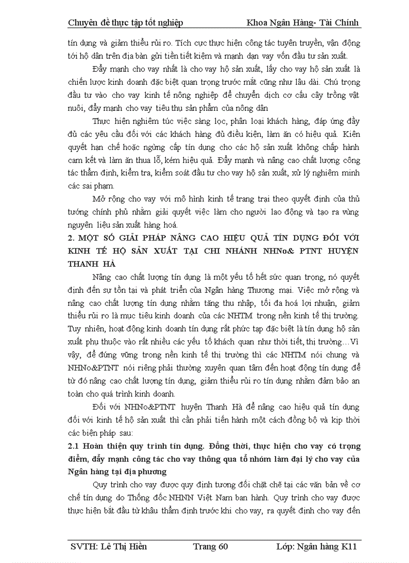 image for page Giải pháp nâng cao hiệu quả tín dụng đối với kinh tế hộ sản xuất tại Chi nhánh NHNo PTNT huyện Thanh Hà tỉnh Hải Dương