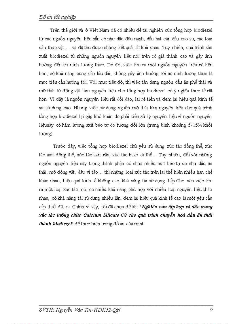image for page Nghiên cứu tập hợp và đặc trưng xúc tác lưỡng chức Calcium Silicate CS cho quá trình chuyển hoá dầu ăn thải thành biodiezel