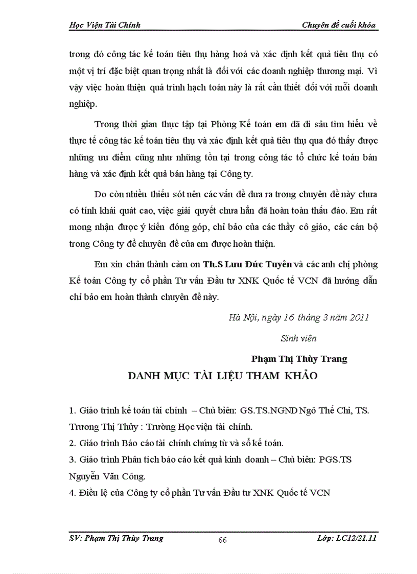 image for page Hoàn thiện công tác kế toán bán hàng và xác định kết quả bán hàng tại Công ty cổ phần Tư vấn Đầu tư XNK Quốc tế VCN