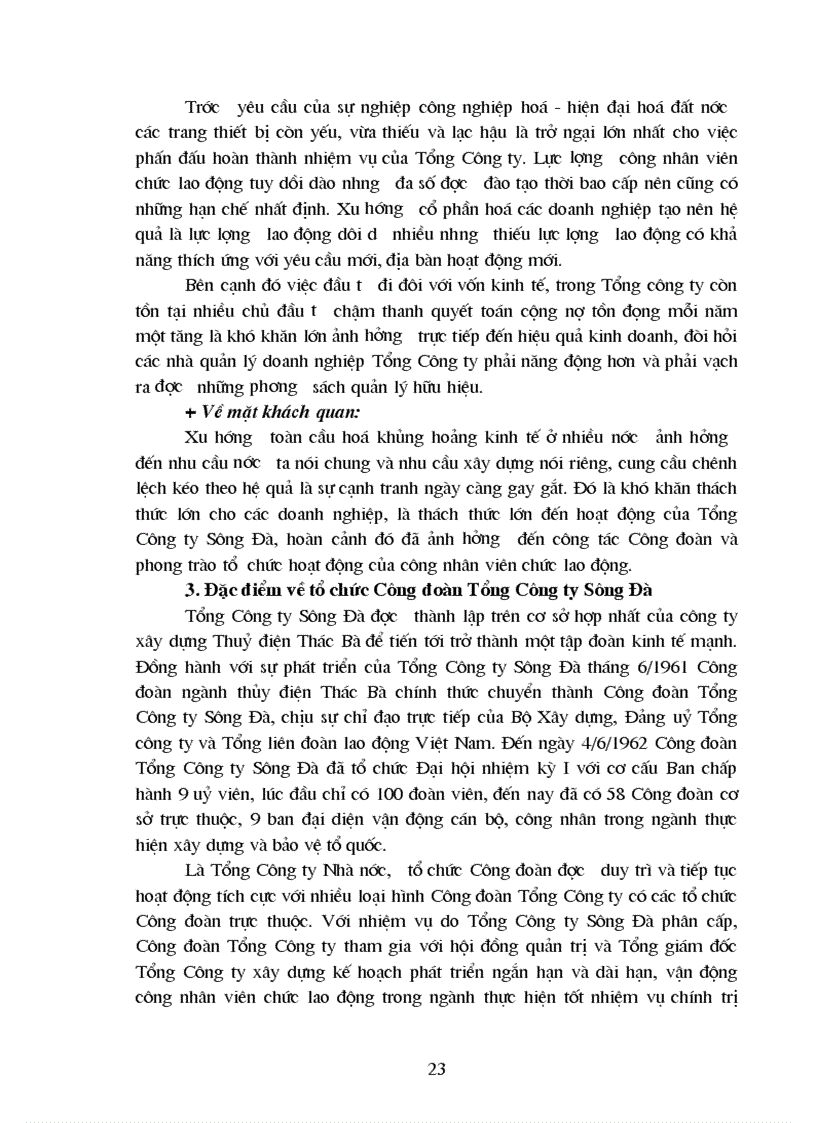 image for page Vai trò của Công đoàn Tổng công ty Sông Đà với việc tổ chức phong trào thi đua trong công nhân viên chức Lao động