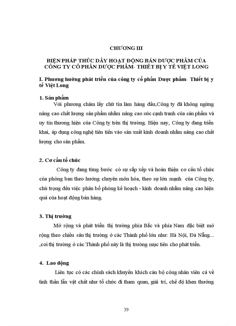 image for page Biện pháp thúc đẩy hoạt động bán hàng dược phẩm của công ty Cổ phần Dược phẩm Thiết bị y tế Việt Long 1