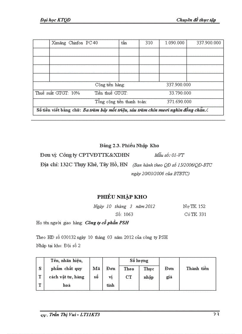 image for page Hoàn thiện kế toán nguyên vật liệu tại công ty cổ phần Tư vấn đầu tư thiết kế và Xây dựng Hà Nội