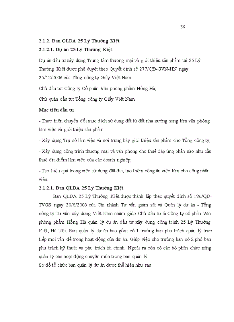 image for page Quản lý rủi ro trong dự án đầu tư xây dựng cơ bản của Tổng công ty tư vấn xây dựng Việt Nam áp dụng tại công trình 25 Lý Thường Kiệt Hà Nội