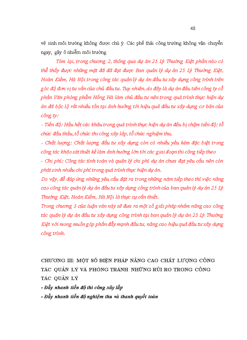 image for page Quản lý rủi ro trong dự án đầu tư xây dựng cơ bản của Tổng công ty tư vấn xây dựng Việt Nam áp dụng tại công trình 25 Lý Thường Kiệt Hà Nội