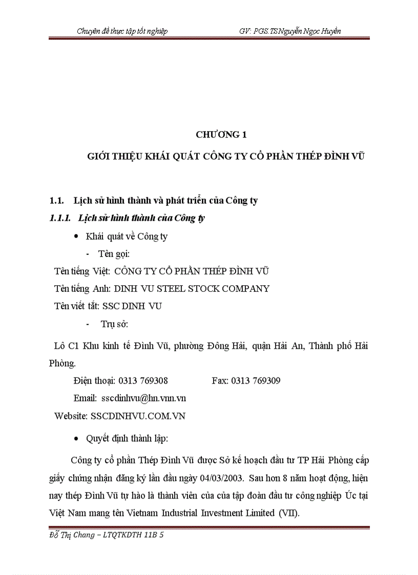 image for page Giải pháp nâng cao hiệu quả sử dụng vốn kinh doanh ở Công ty Cổ phần thép Đình Vũ 1