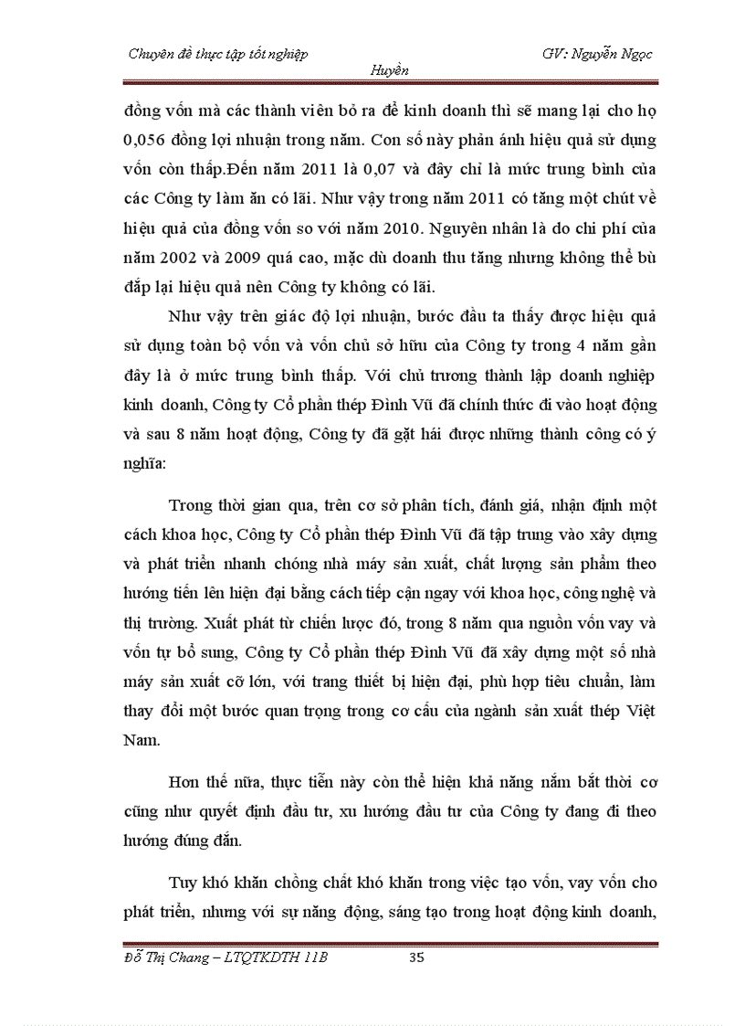 image for page Giải pháp nâng cao hiệu quả sử dụng vốn kinh doanh ở Công ty Cổ phần thép Đình Vũ 1