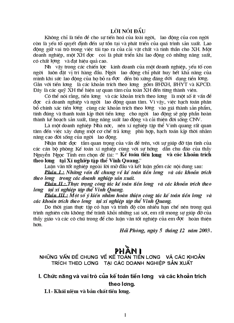 image for page Kế toán tiền lương và các khoản trích theo lương tại Xí nghiệp tập thể Vinh Quang 1