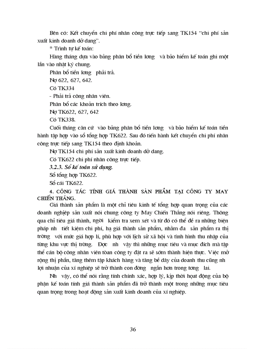 image for page Thực trạng công tác kế toán tập hợp chi phí sản xuất và tính giá thành sản phẩm tại công ty May Chiến Thắng