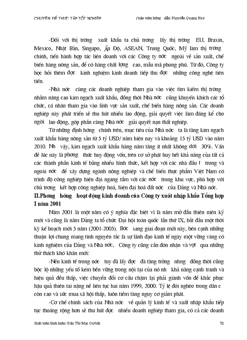 image for page Biện pháp chủ yếu nhằm thúc đẩy hoạt động xuất khẩu hàng nông sản tại Công ty xuất nhập khẩu Tổng hợp I