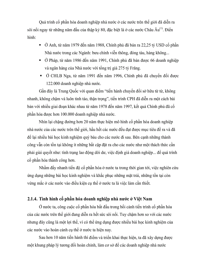 image for page Hiệu quả cổ phần hoá DNNN