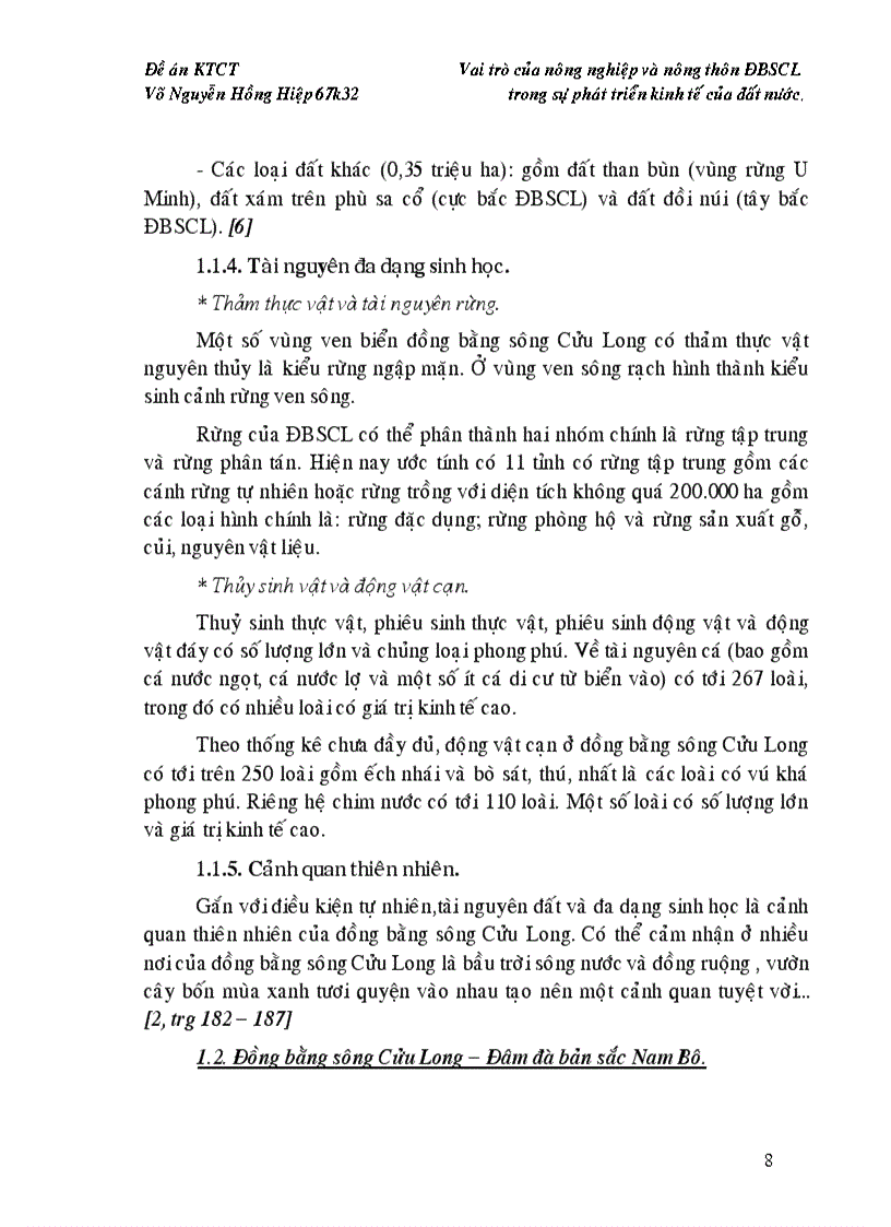 image for page Vai trò của nông nghiệp và nông thôn đồng bằng sông cửu long