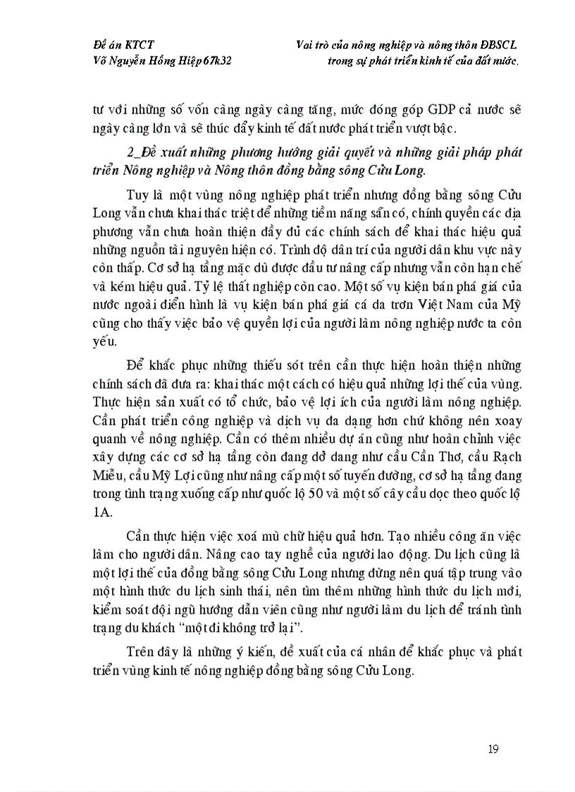 image for page Vai trò của nông nghiệp và nông thôn đồng bằng sông cửu long