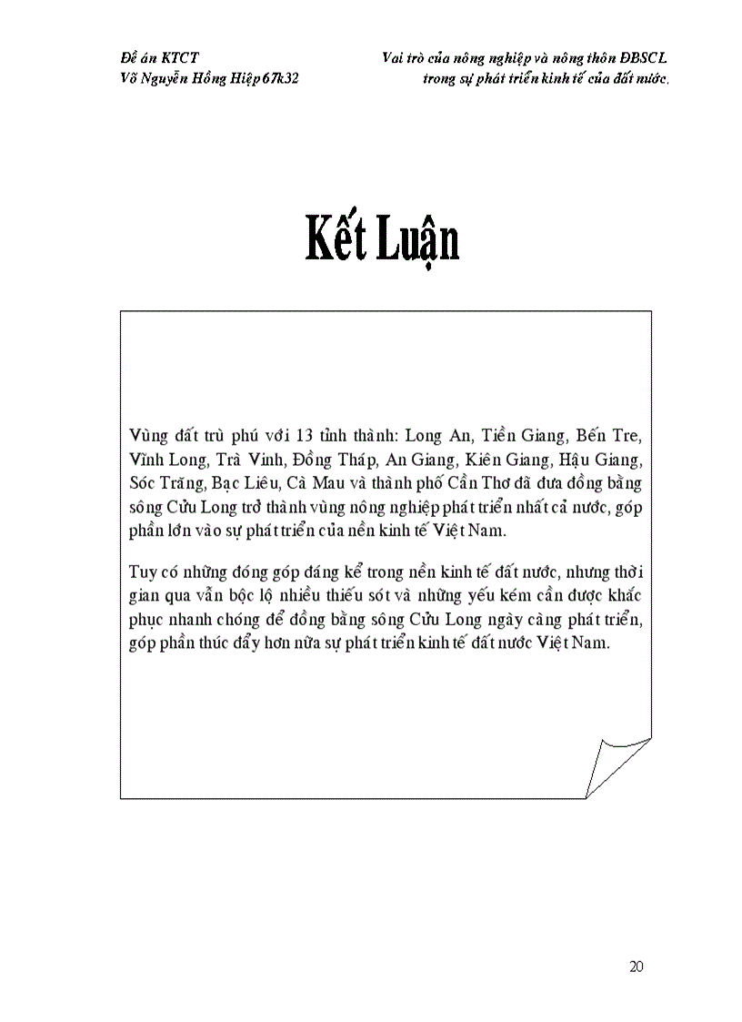 image for page Vai trò của nông nghiệp và nông thôn đồng bằng sông cửu long