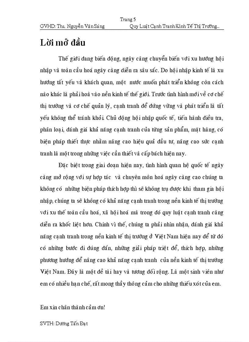 image for page Quy luật cạnh tranh của kinh tế thị trường qua thực tiễn nước ta