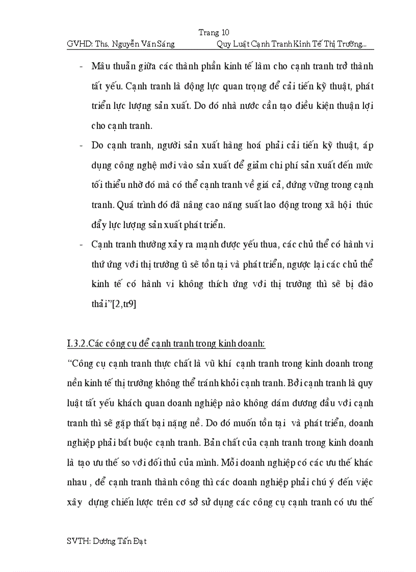 image for page Quy luật cạnh tranh của kinh tế thị trường qua thực tiễn nước ta