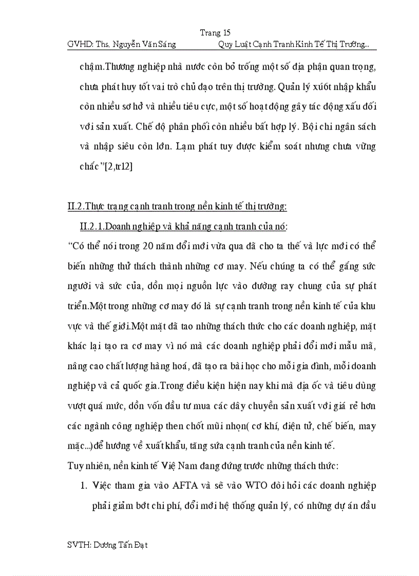 image for page Quy luật cạnh tranh của kinh tế thị trường qua thực tiễn nước ta