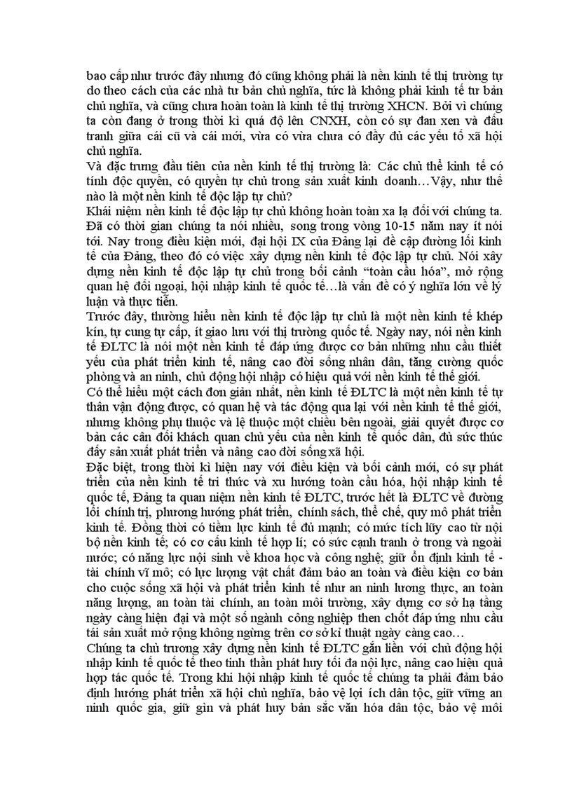 image for page Về quan điểm xây dựng nền kinh tế độc lập tự chủ ở nước ta và những vấn đề đặt ra