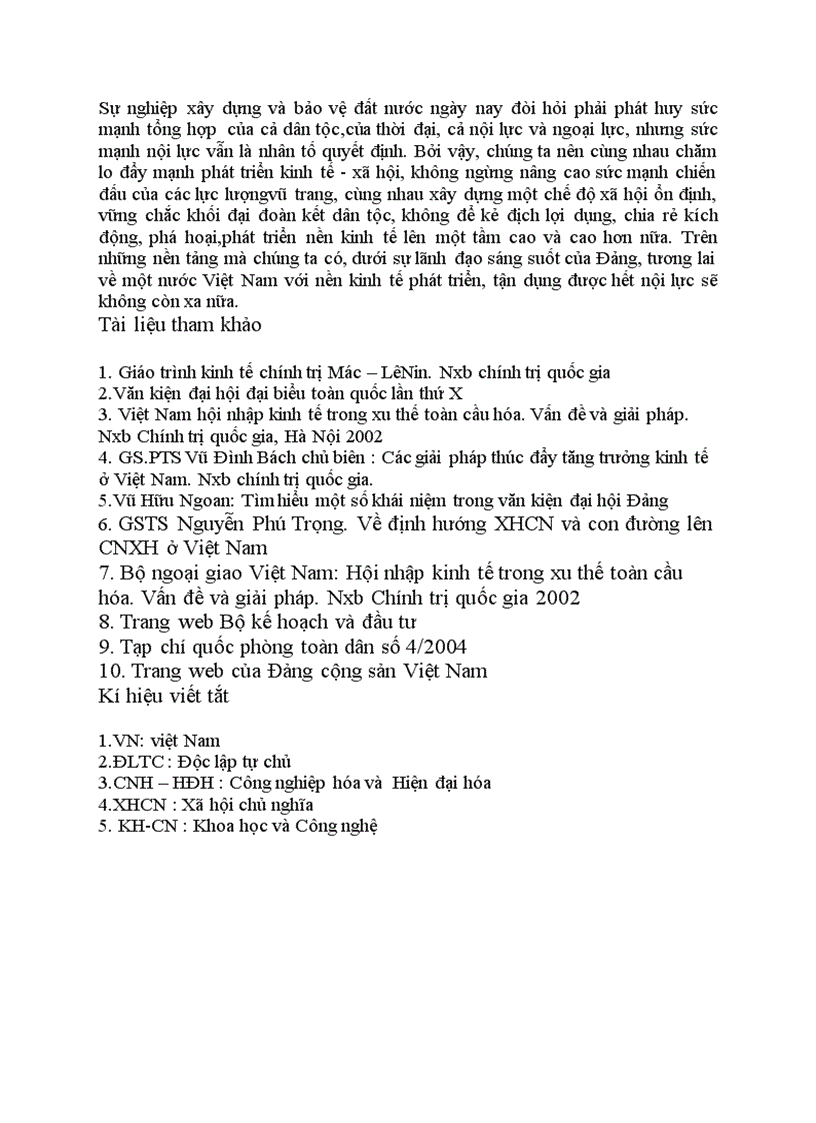 image for page Về quan điểm xây dựng nền kinh tế độc lập tự chủ ở nước ta và những vấn đề đặt ra