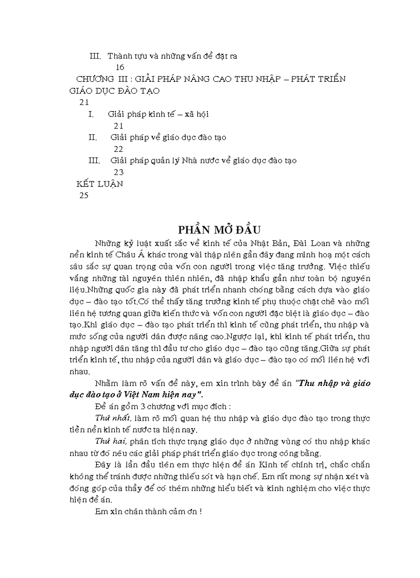 image for page Thu nhập và giáo dục đào tạo ở Việt Nam hiện nay