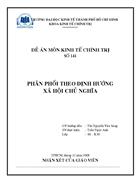 Phân phối theo định hướng xã hội chủ nghĩa