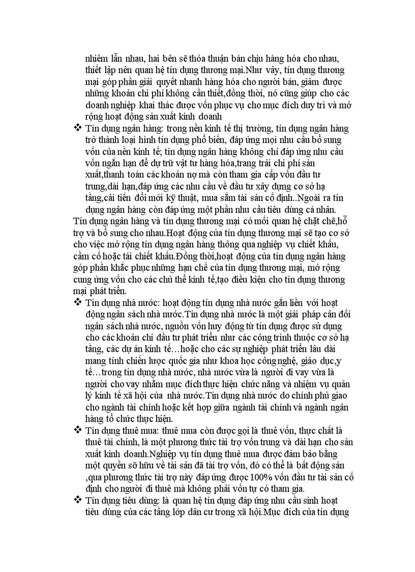 image for page Vai trò của tín dụng trong phát triển kinh tế xã hội ở việt nam trong thời kì quá độ