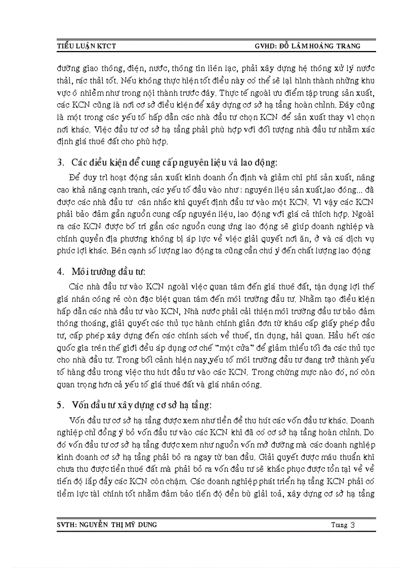 Vai trò của khu công nghiệp