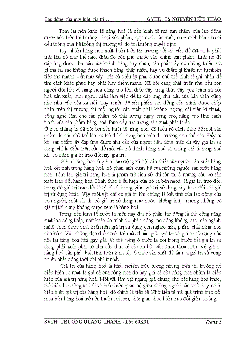 image for page Tác động của quy luật giá trị đến sự phân hoá giàu nghèo ở nước ta
