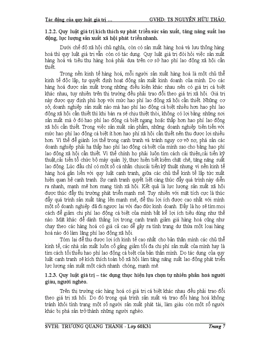 image for page Tác động của quy luật giá trị đến sự phân hoá giàu nghèo ở nước ta