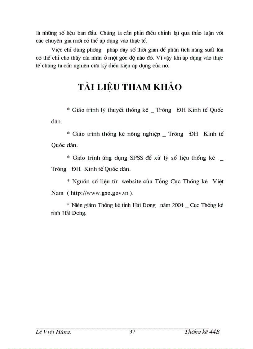 image for page Vận dụng đánh giá năng suất lúa tỉnh Hải Dương 1995 2004