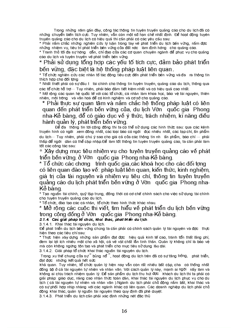 image for page Giải pháp nhằm phát triển du lịch bền vững ở Phong nha Kẻ bàng