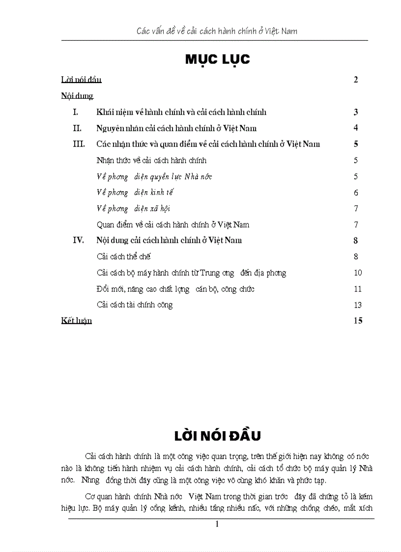 image for page Các vấn đề về cải cách hành chính ở Việt Nam