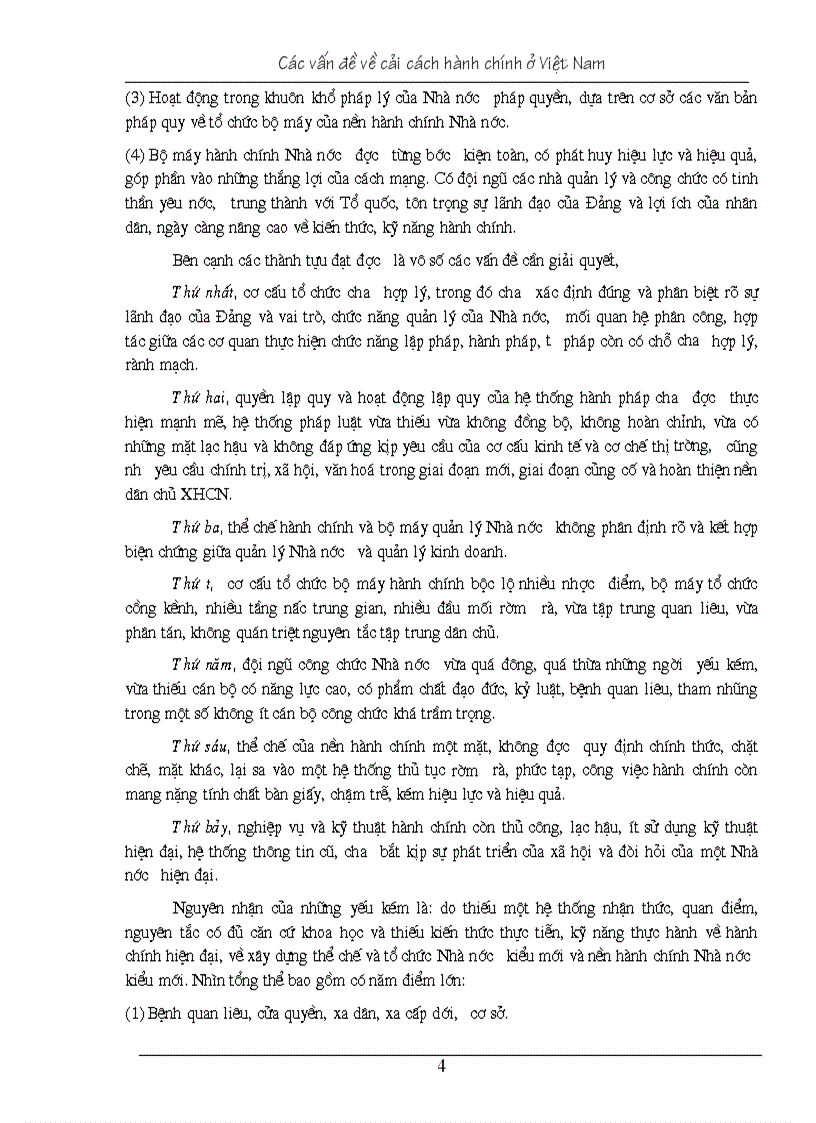 image for page Các vấn đề về cải cách hành chính ở Việt Nam