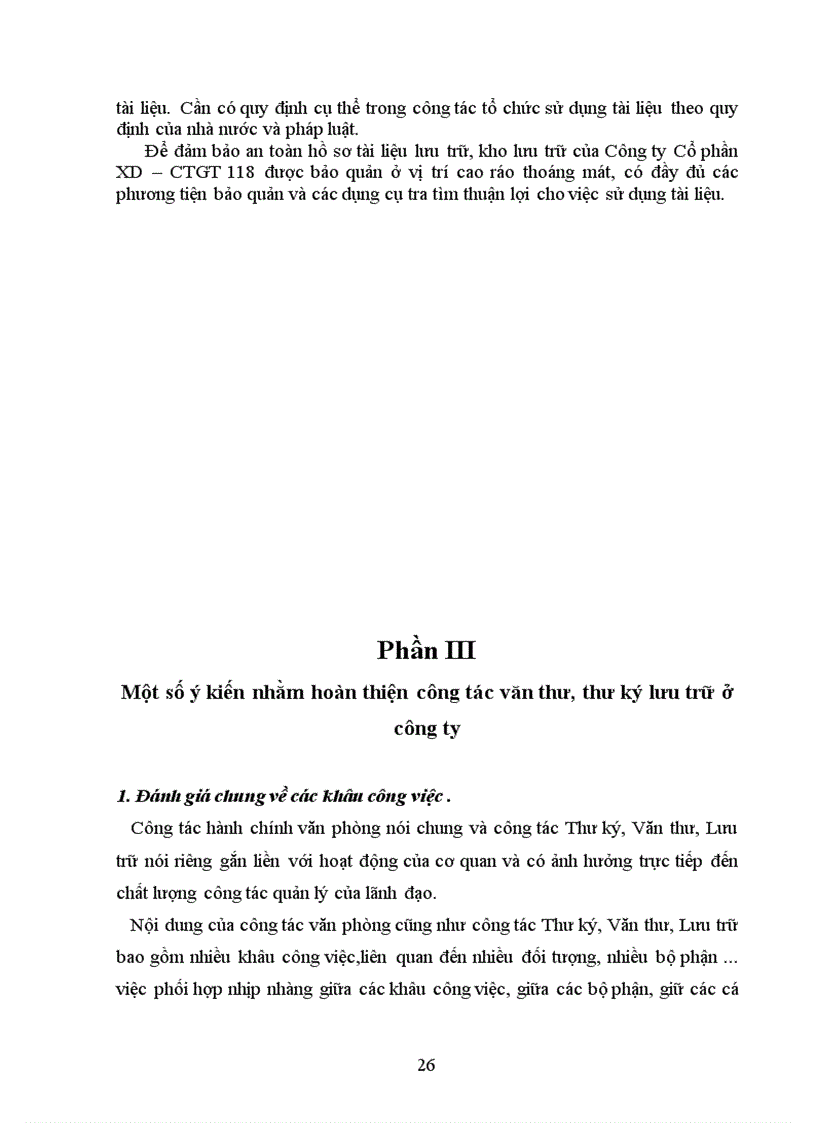 image for page Một số ý kiến nhằm hoàn thiện công tác văn thư thư ký lưu trữ ở công ty