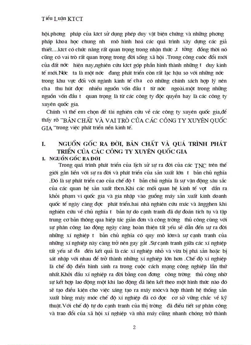 image for page Bản chất và vai trò của các công ty xuyên quốc gia trong việc phát triển nền kinh tế