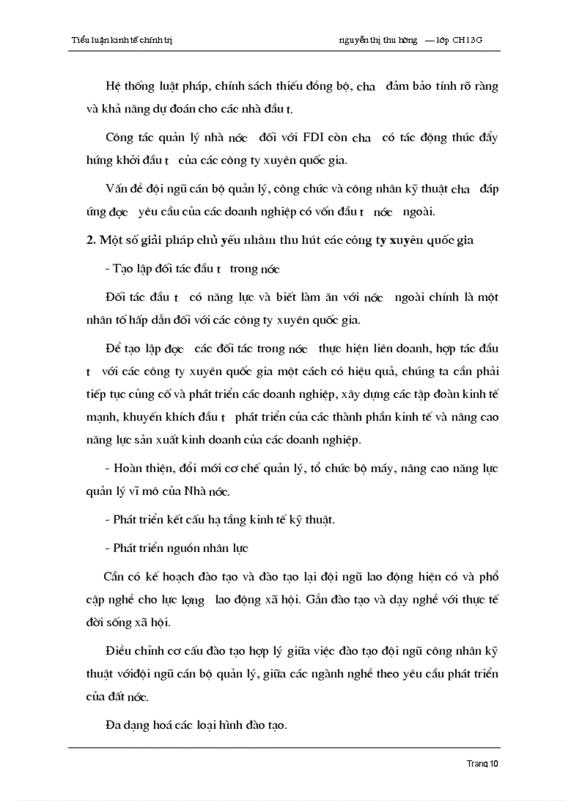 image for page Sự hoạt động của công ty xuyên quốc gia ở việt nam