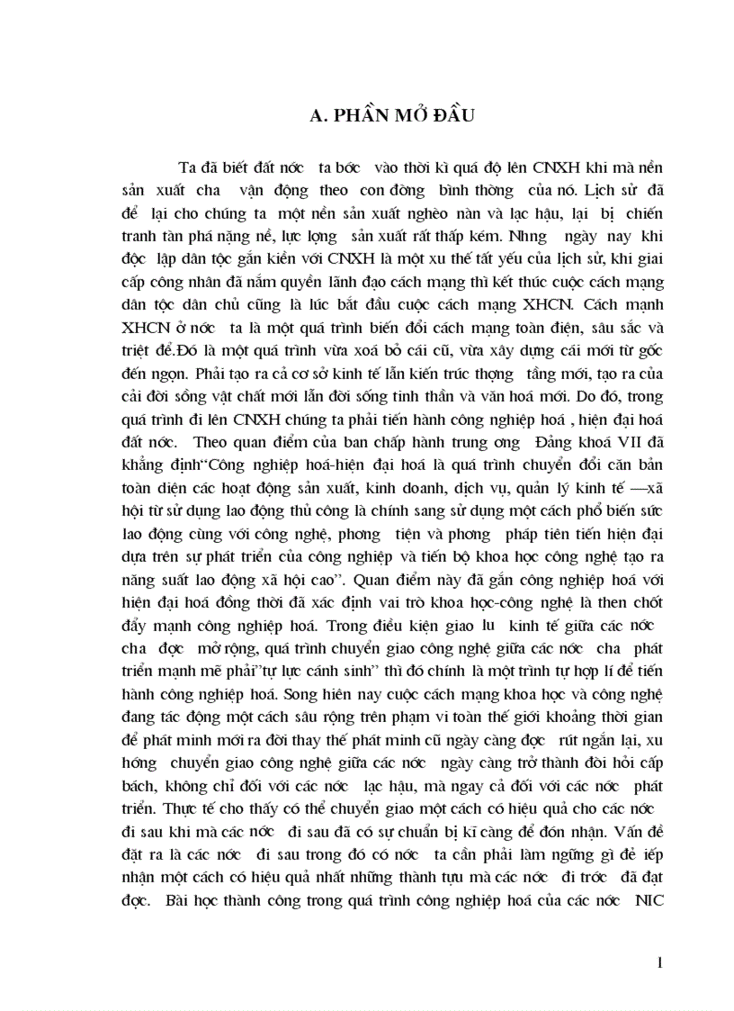 image for page Nội dung KH CN và hướng tác động của KH CN ở Việt Nam