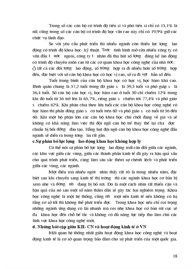 image for page Nội dung KH CN và hướng tác động của KH CN ở Việt Nam