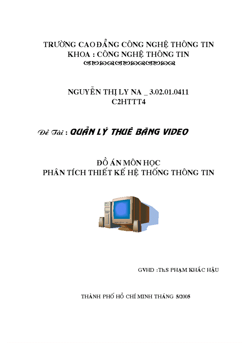 image for page Đồ án môn học phân tích thiết kế hệ thống thông tin