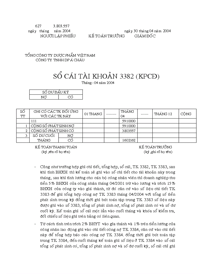 image for page Kế toán lao động tiền lương và các khoản trích theo lương tại Công ty TNHH dược phẩm Á Châu