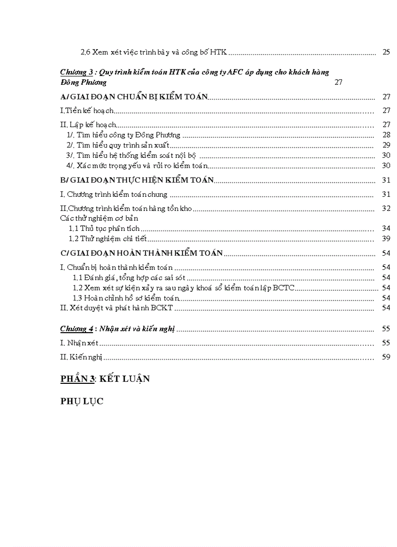 image for page Quy trình kiểm toán hàng tồn kho được áp dụng tại Công ty cổ phần kiểm toán và tư vấn tài chính kế toáN AFC