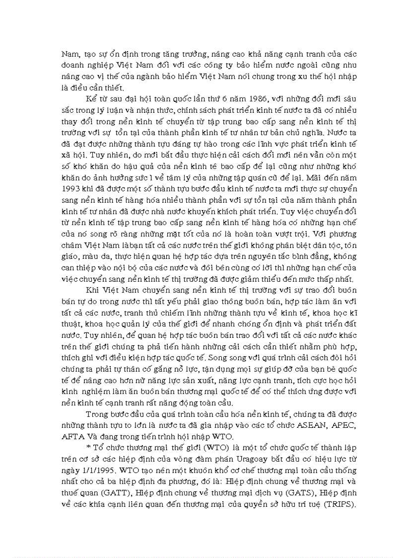 image for page Hội nhập kinh tế quốc tế với vấn đề mở cửa thị trường bảo hiểm việt nam 1