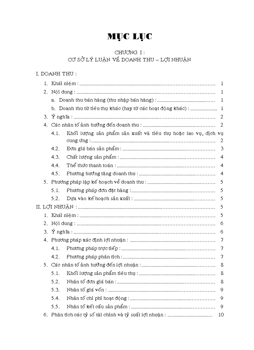 image for page Phân tích tình hình thực hiện doanh thu lợi nhuận tại Công ty TNHH sản xuất và thương mại Lương Nông