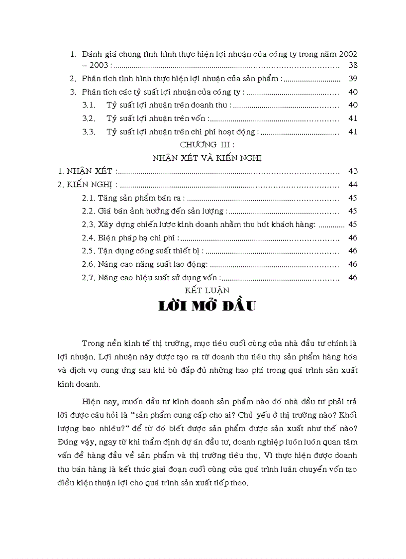 image for page Phân tích tình hình thực hiện doanh thu lợi nhuận tại Công ty TNHH sản xuất và thương mại Lương Nông