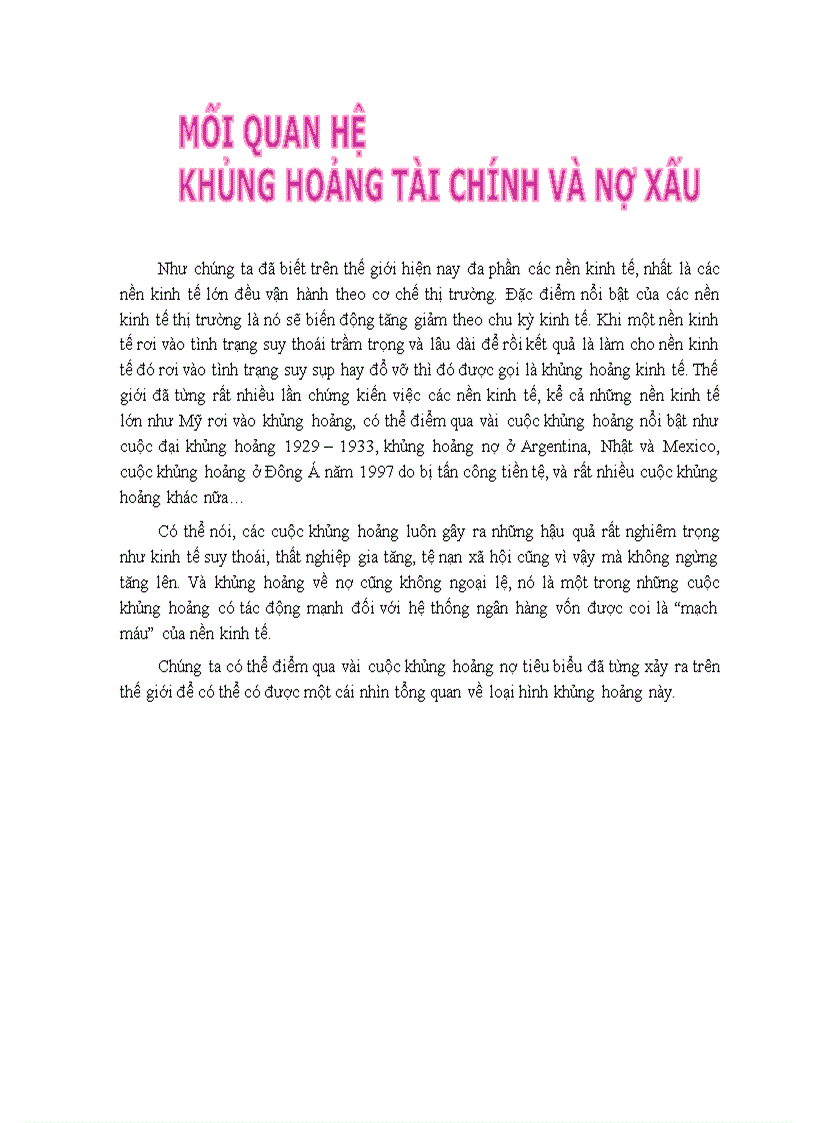 image for page Nợ xấu và nguy cơ tiềm ẩn đối với hệ thống ngân hàng Việt Nam