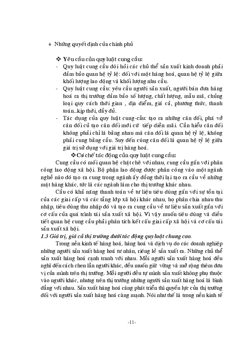 image for page Tác động của quy luật cung cầu đến giá cả giá trị hàng hoá qua thực tiễn kinh tế Việt Nam
