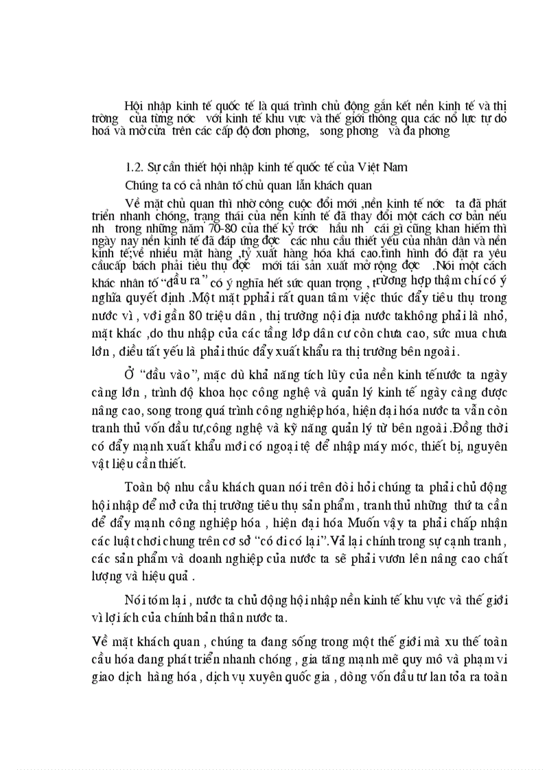 Các giải pháp thúc đẩy hội nhập kinh tế quốc tế của việt nam